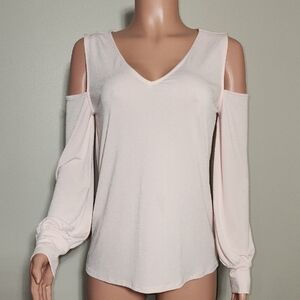 Express Women's Cold Shoulder Blouse - Cream